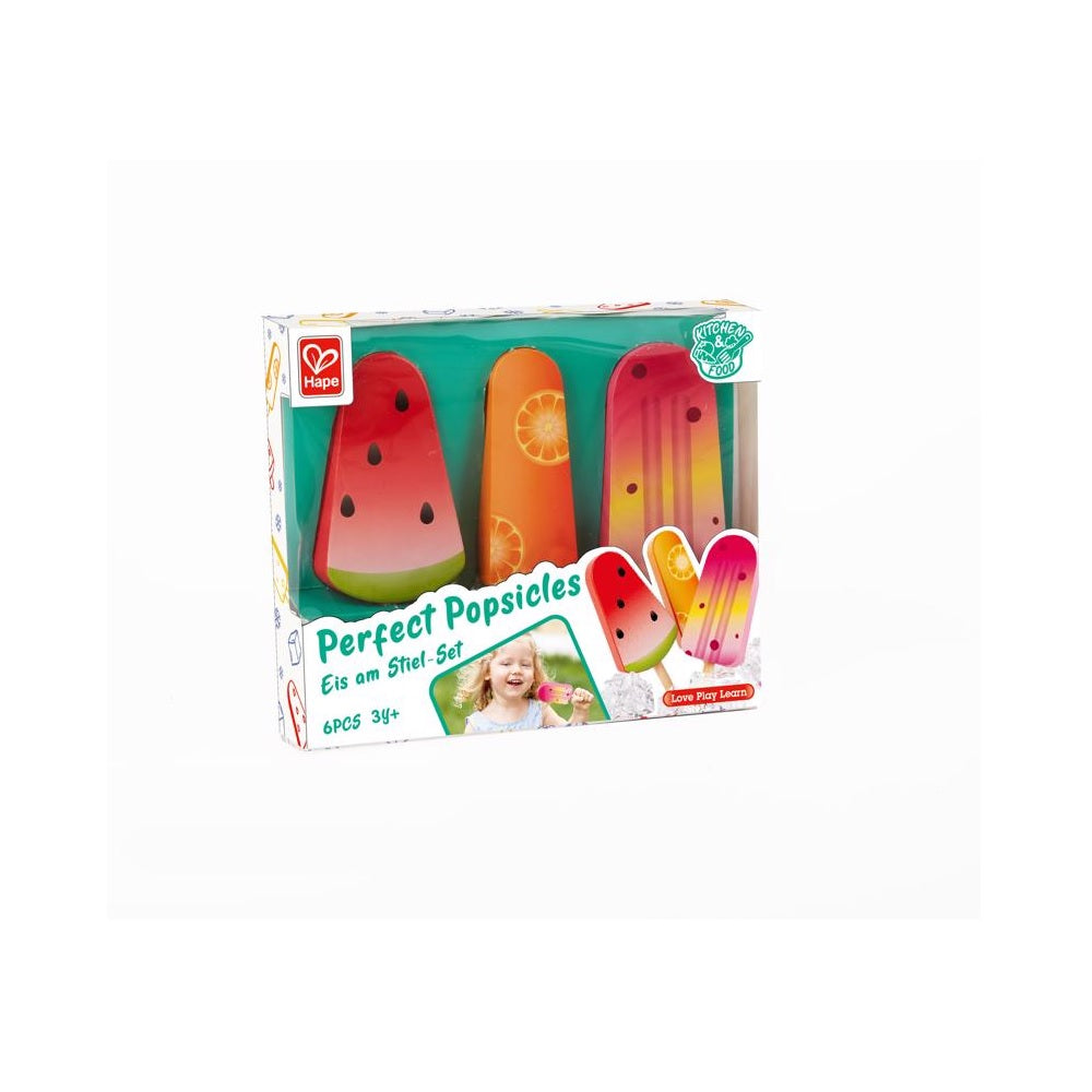 Hape E3175 Popsicles Set, Wood, Assorted Color