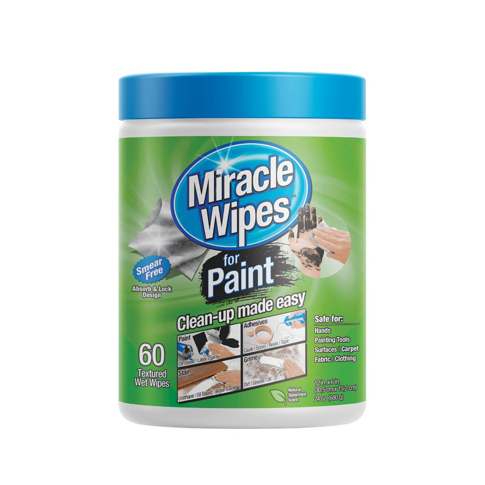 Miracle Brands 3263 Fiber Blend Miracle Wipes, 60 Count