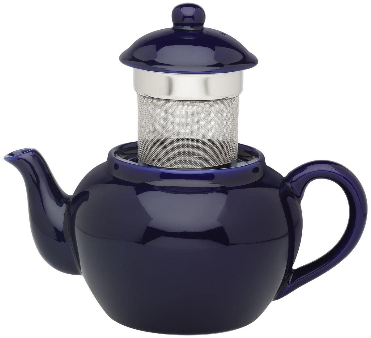 Harold Import 71/374-3C Teapot With Stainless Steel Infuser, Cobalt