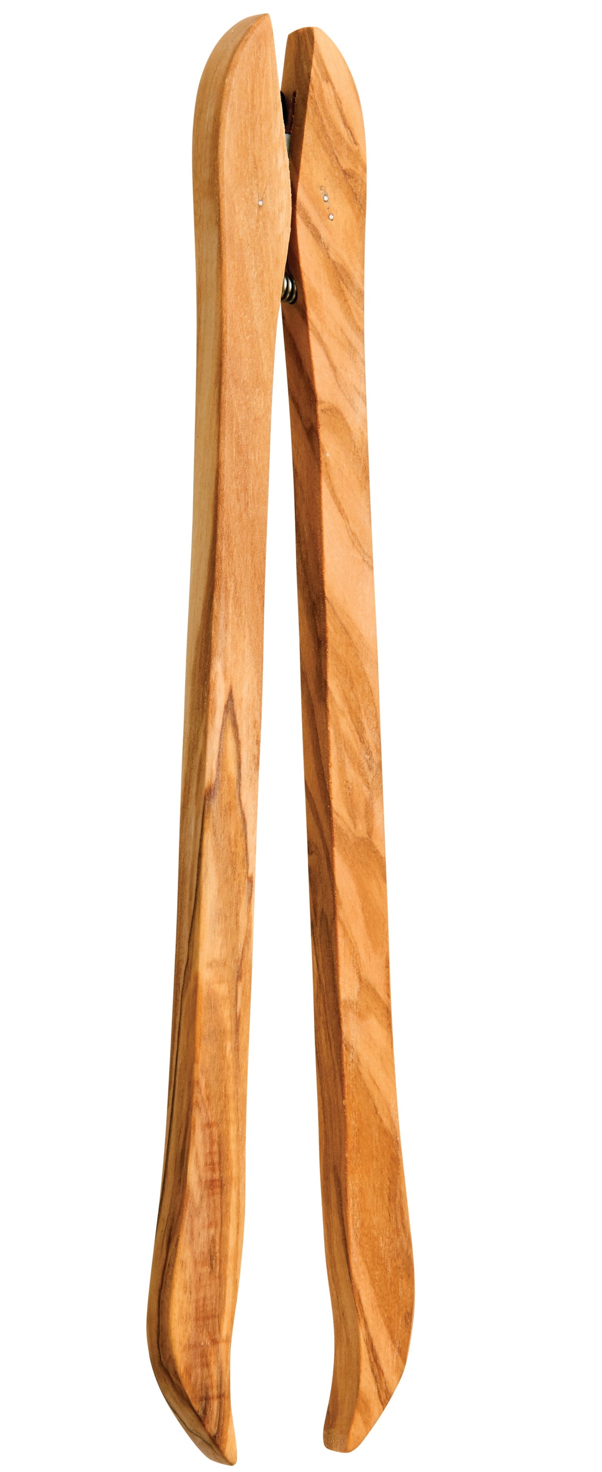 Harold Import 50022 Eddington's Hinged Tongs, Olive Wood