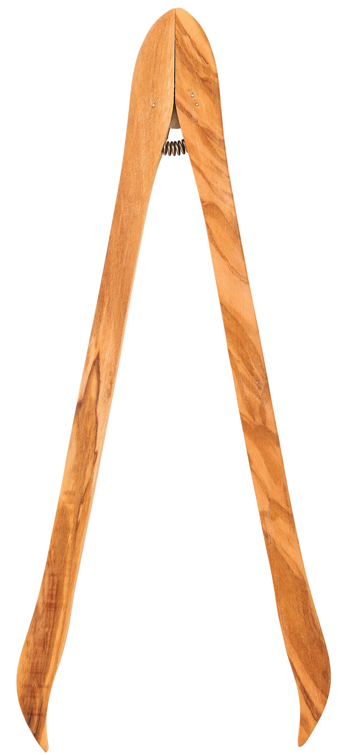 Harold Import 50022 Eddington's Hinged Tongs, Olive Wood