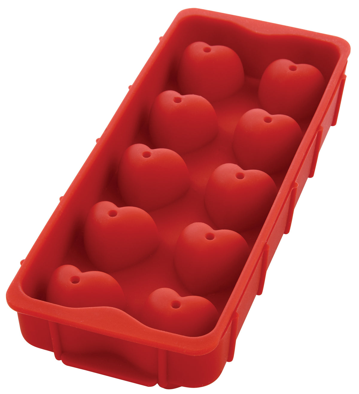 Harold Import 43792 Heart Ice Cube Tray, Silicone