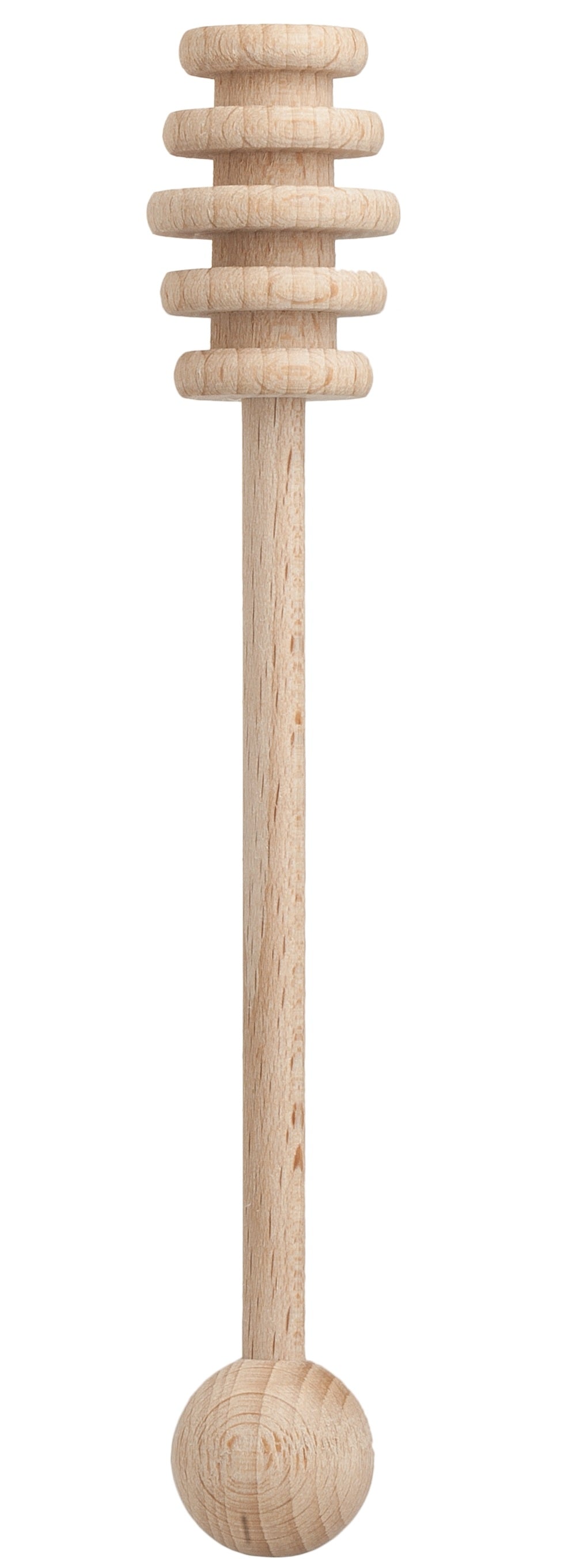 Harold Import 21002 Honey Dipper, Beechwood, 6"
