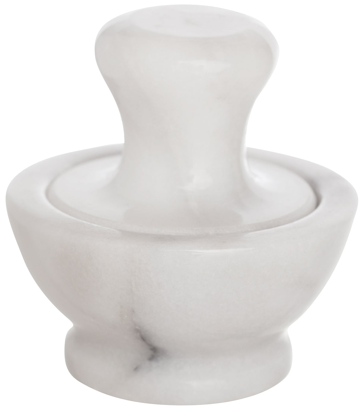 Harold Import 43777 Mushroom Mortar & Pestle Set, Carerra Marble