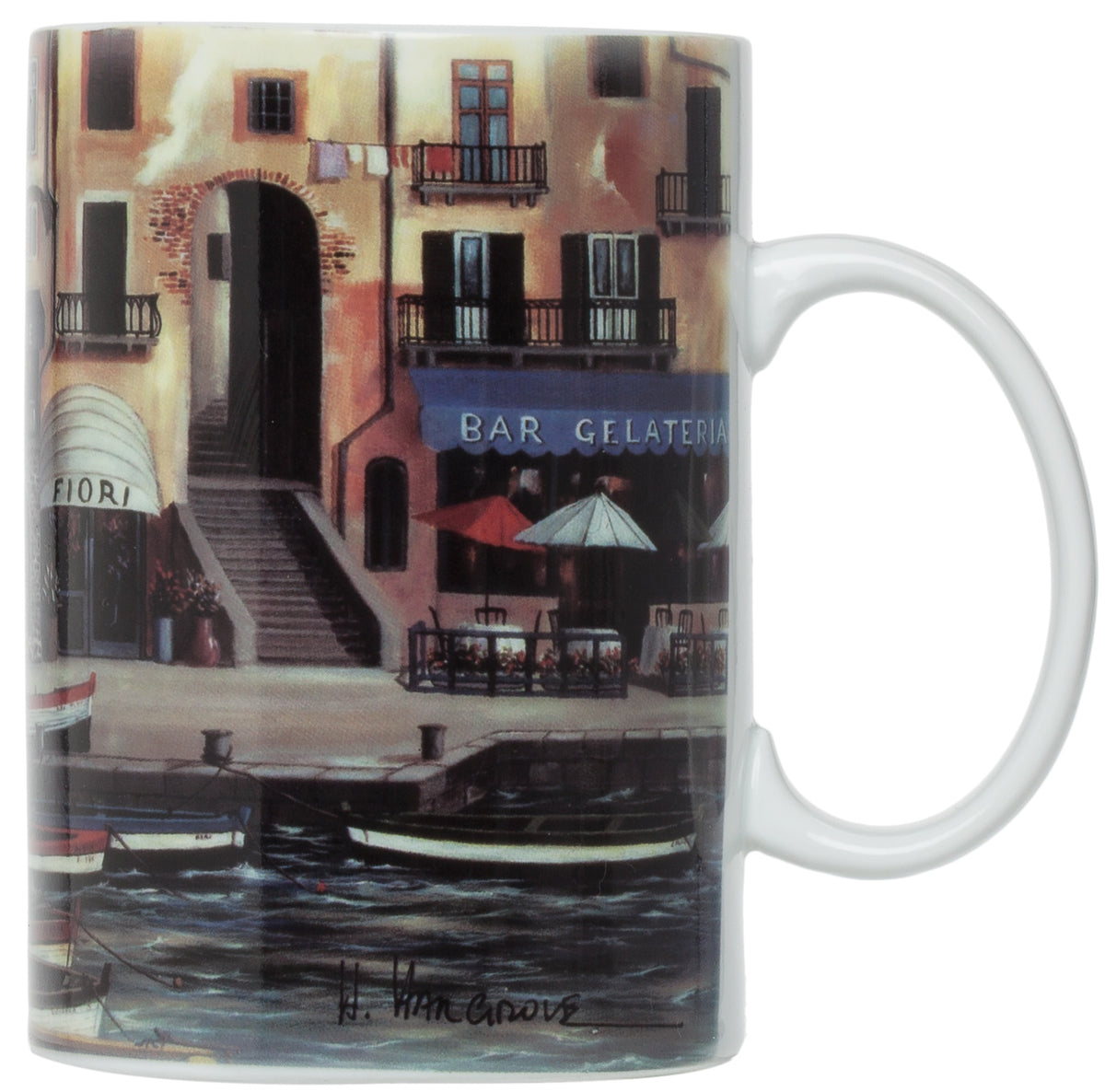 Harold Import NT790 Cinque Terre Mugs, 16 Oz