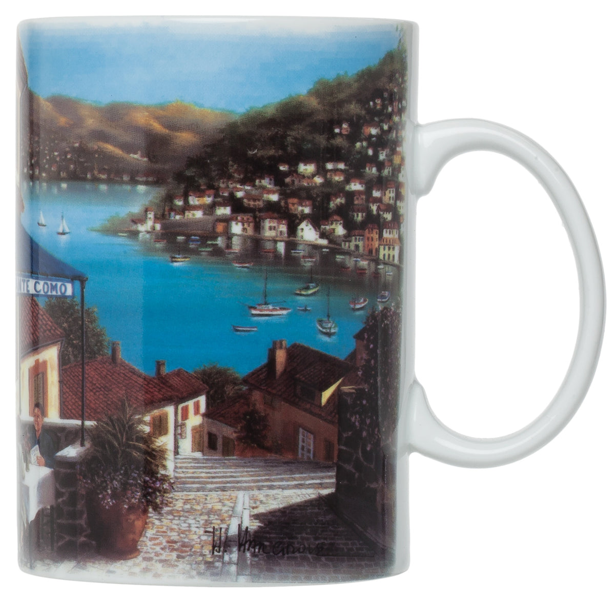 Harold Import NT789 Ristorante Com Mugs, 16 Oz