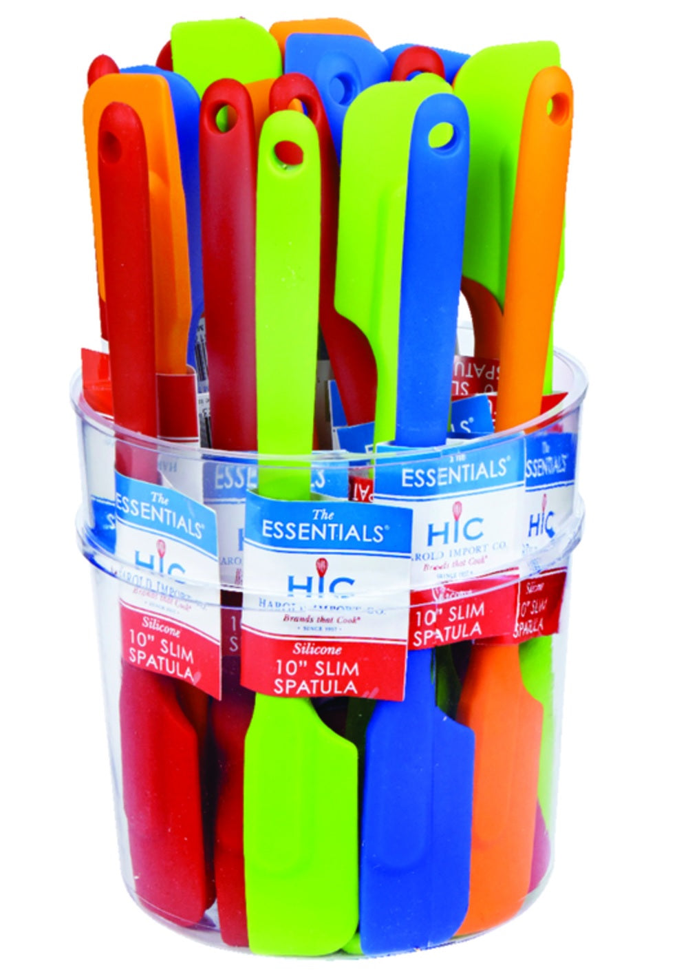 Harold Import 28050PRO Essential Slim Spatulas, Silicone
