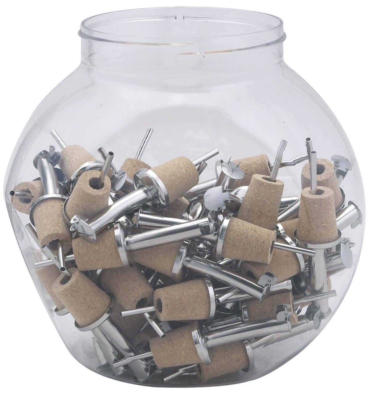 Harold Import 5505PRO Pourer With Natural Cork Stopper, 4" x 1"
