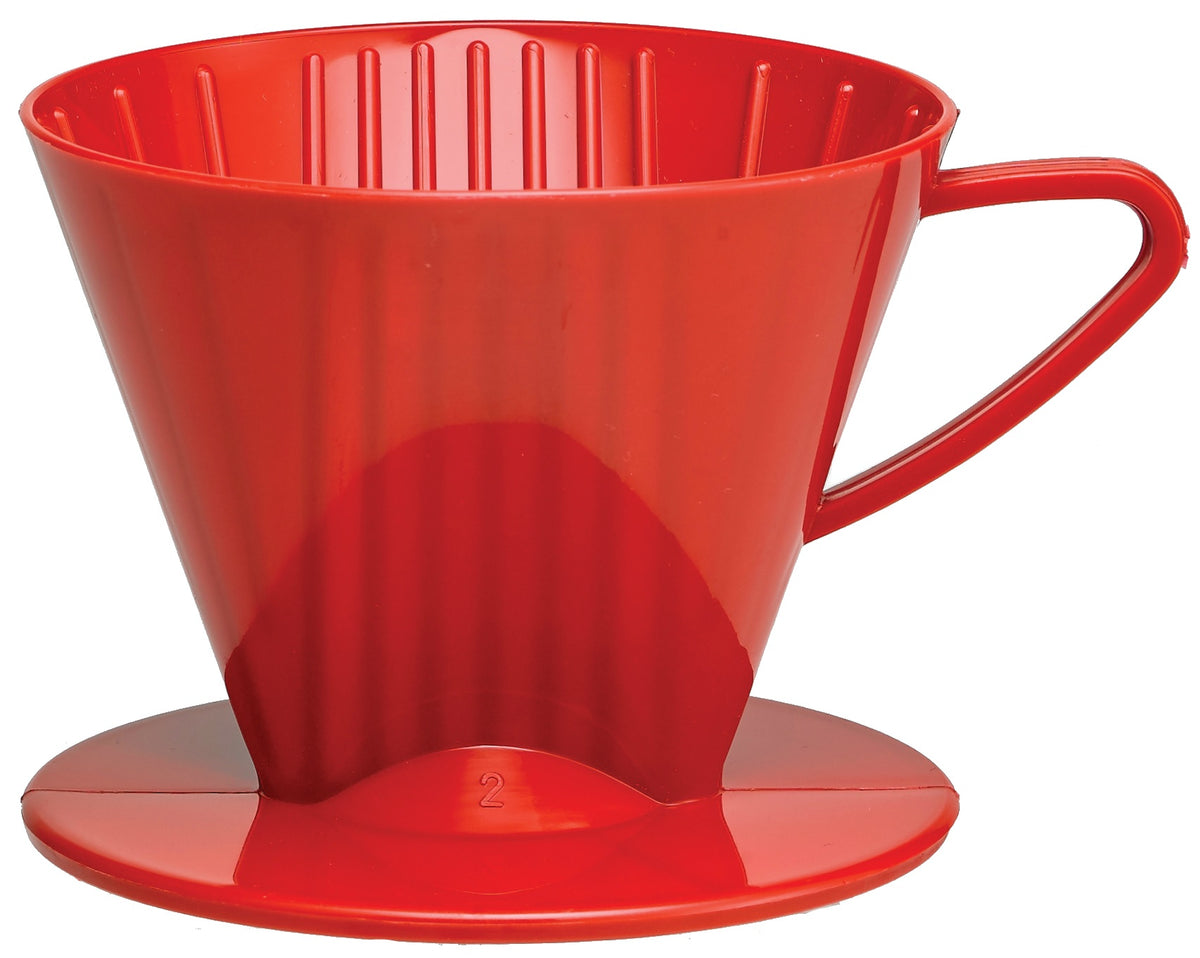 Harold Import 2662RD Coffee Filter Cone, Red