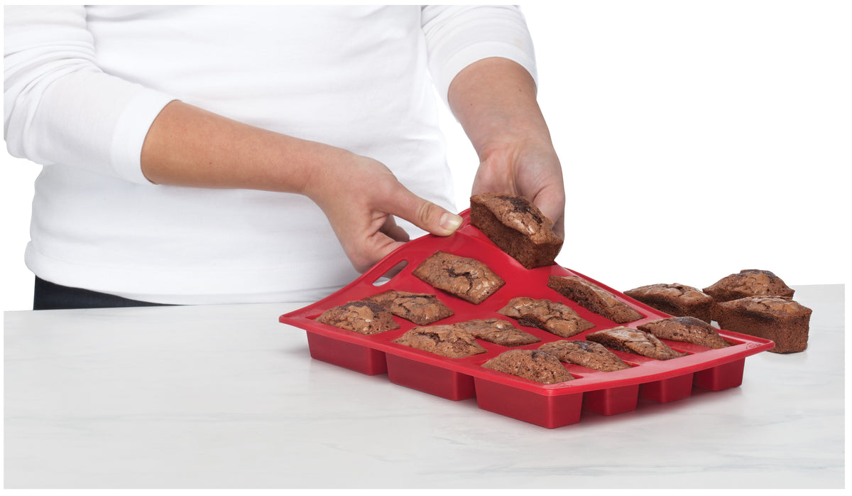 Harold Import RL9 Rose's Levy Beranbaum Heavenly Mini Cake Pan, Red
