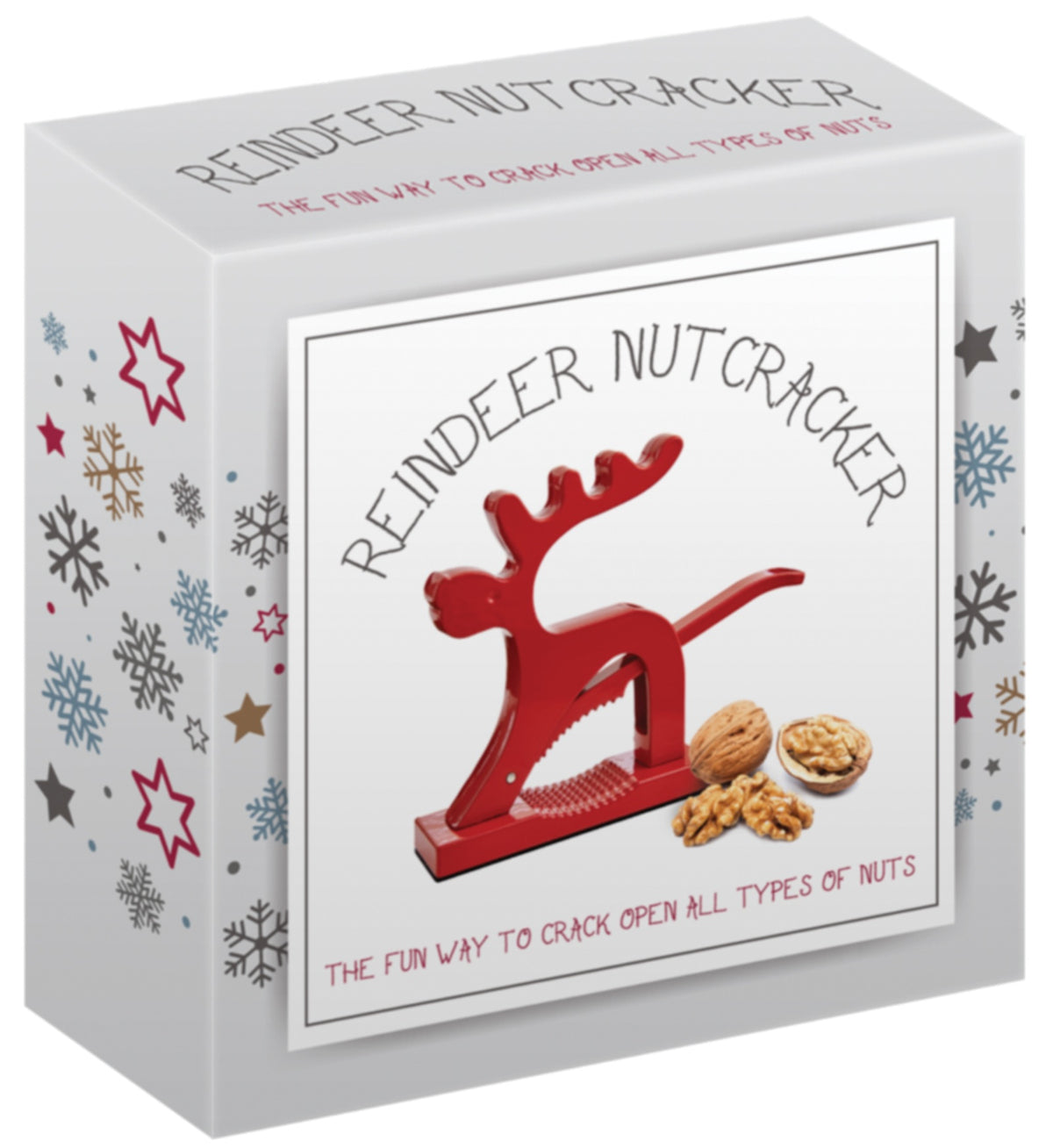Harold Import 43818 Reindeer Nut Cracker, Aluminum