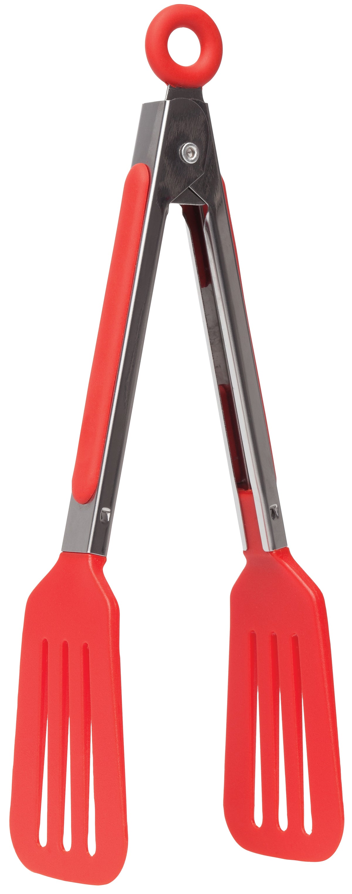 Harold Import 43734 Slotted Flipper Tong, 8", Stainless Steel/Nylon