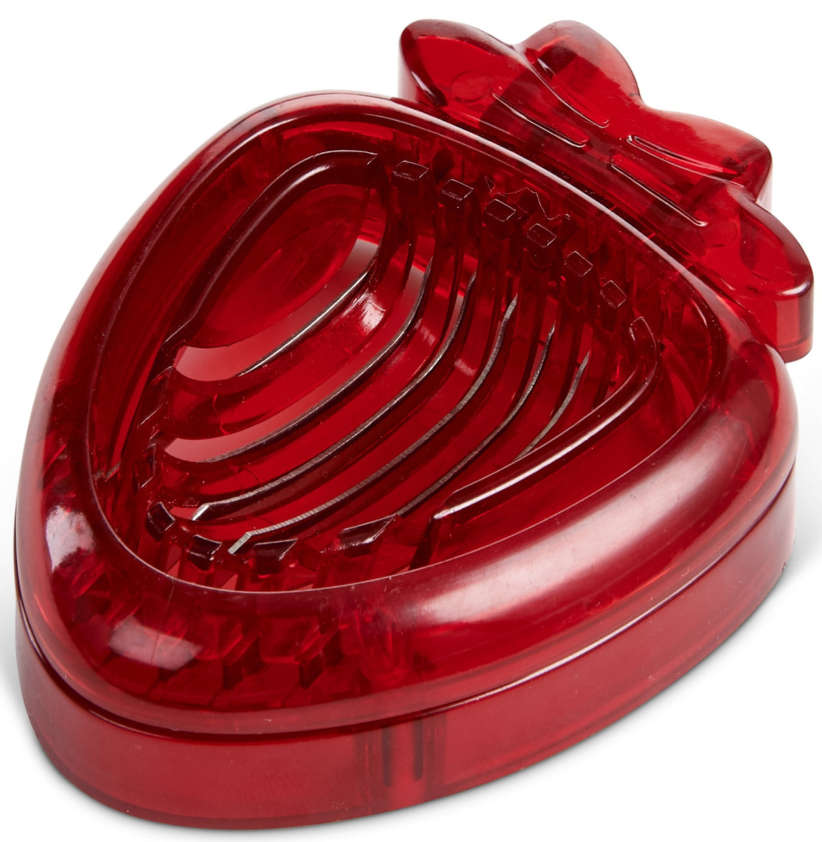 Harold Import 42011 Strawberry Slicer, Red