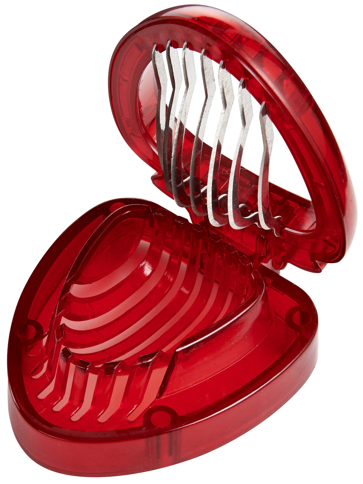 Harold Import 42011 Strawberry Slicer, Red