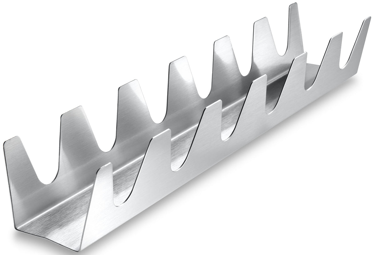 Harold Import 4244 The Taco Rack Chef Series Six Shooter, 18/8 Stainless Steel