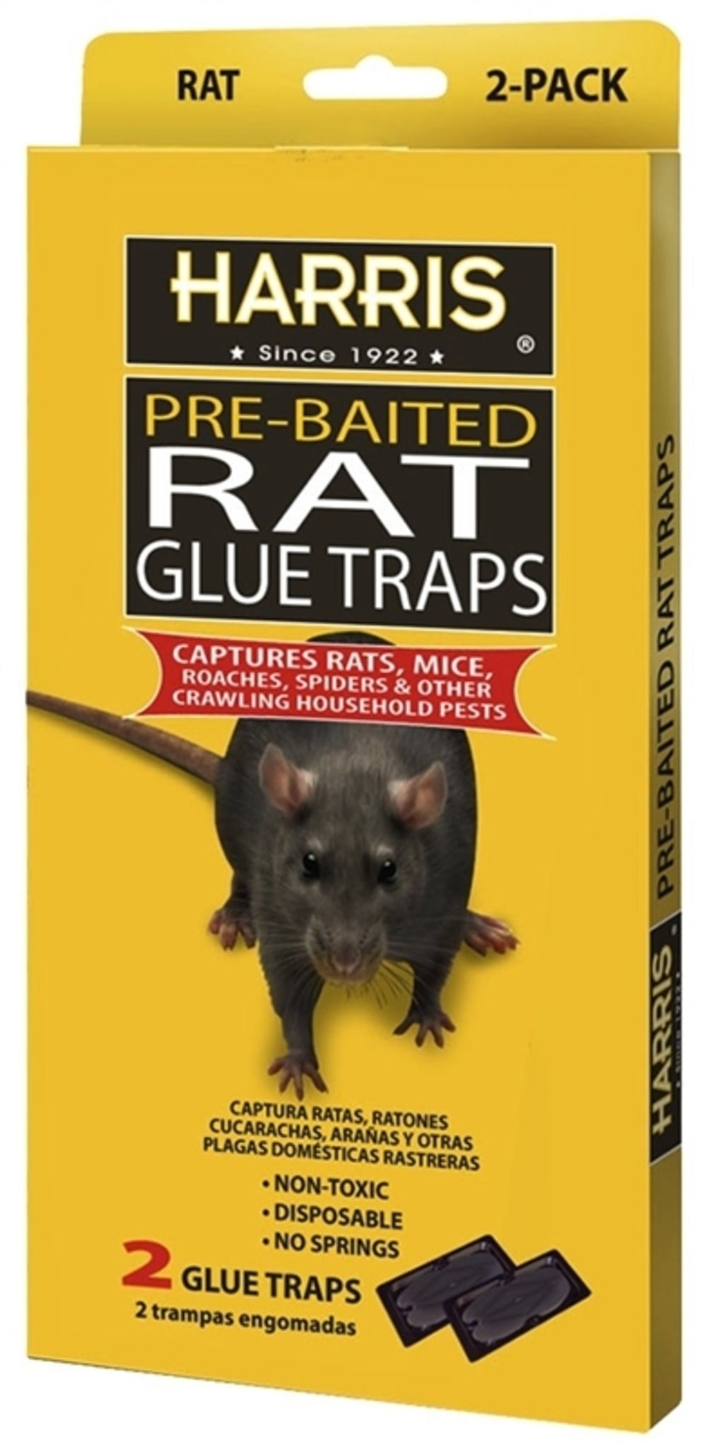 Harris BLK-RG2 Pre-Baited Mouse/Rat Trap, Plastic