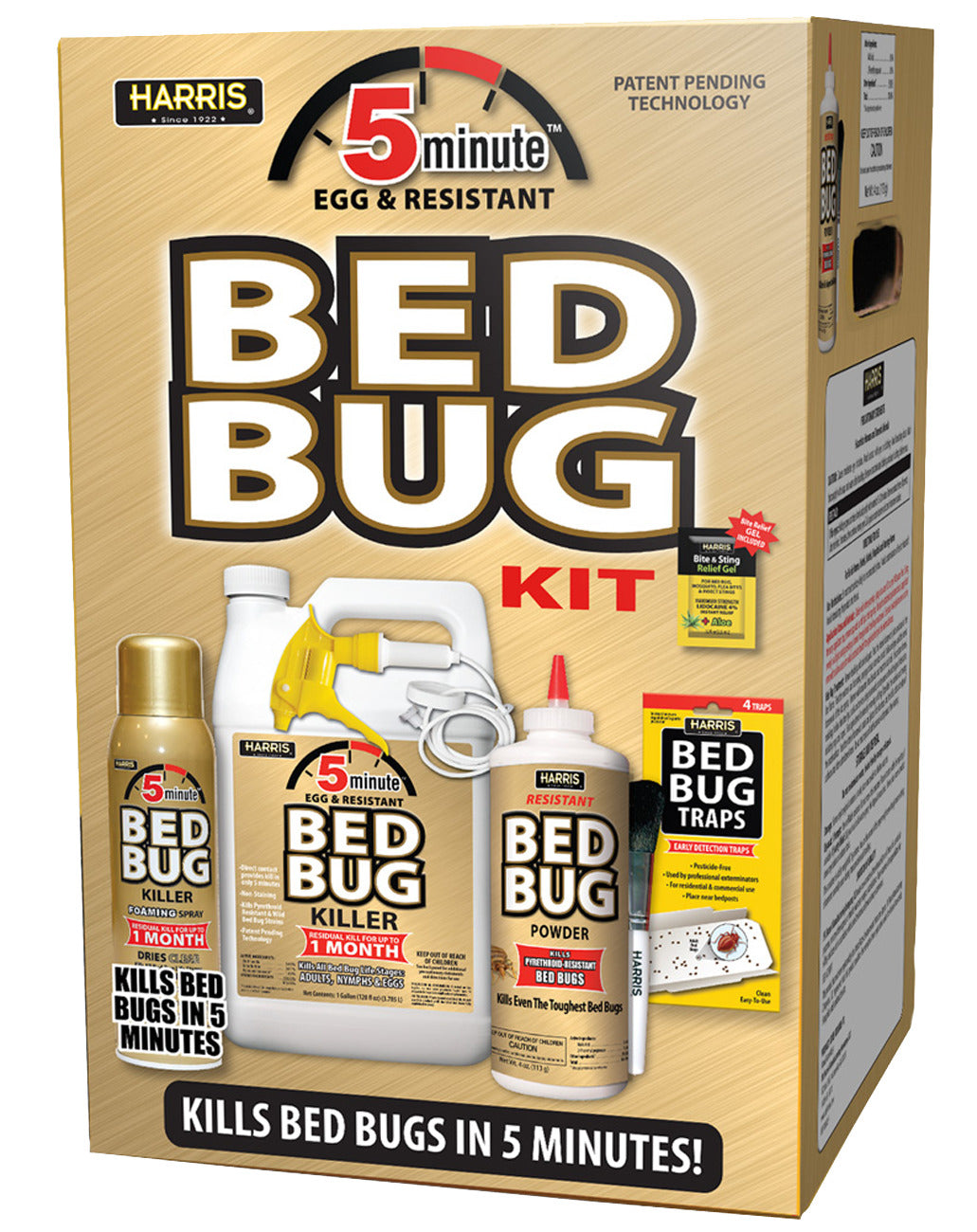 Harris GOLDBB-KIT Bed Bug Kit, Gold