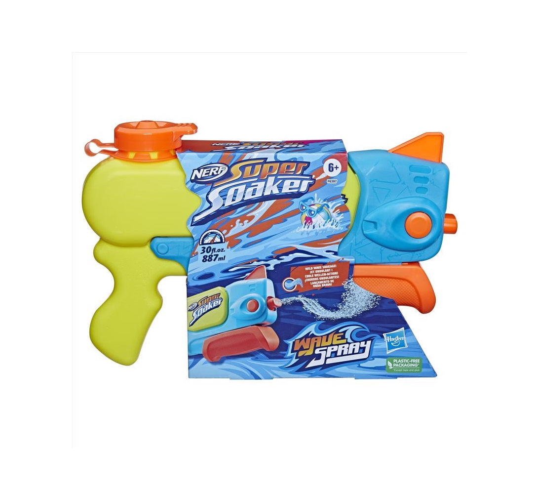 Hasbro HSBF6397 Nerf Super Soaker Wave Spray Water Blaster, Plastic