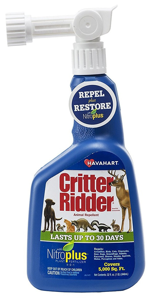 Havahart 3147 Critter Ridder Animal Repellent with Nitroplus, 32 Oz