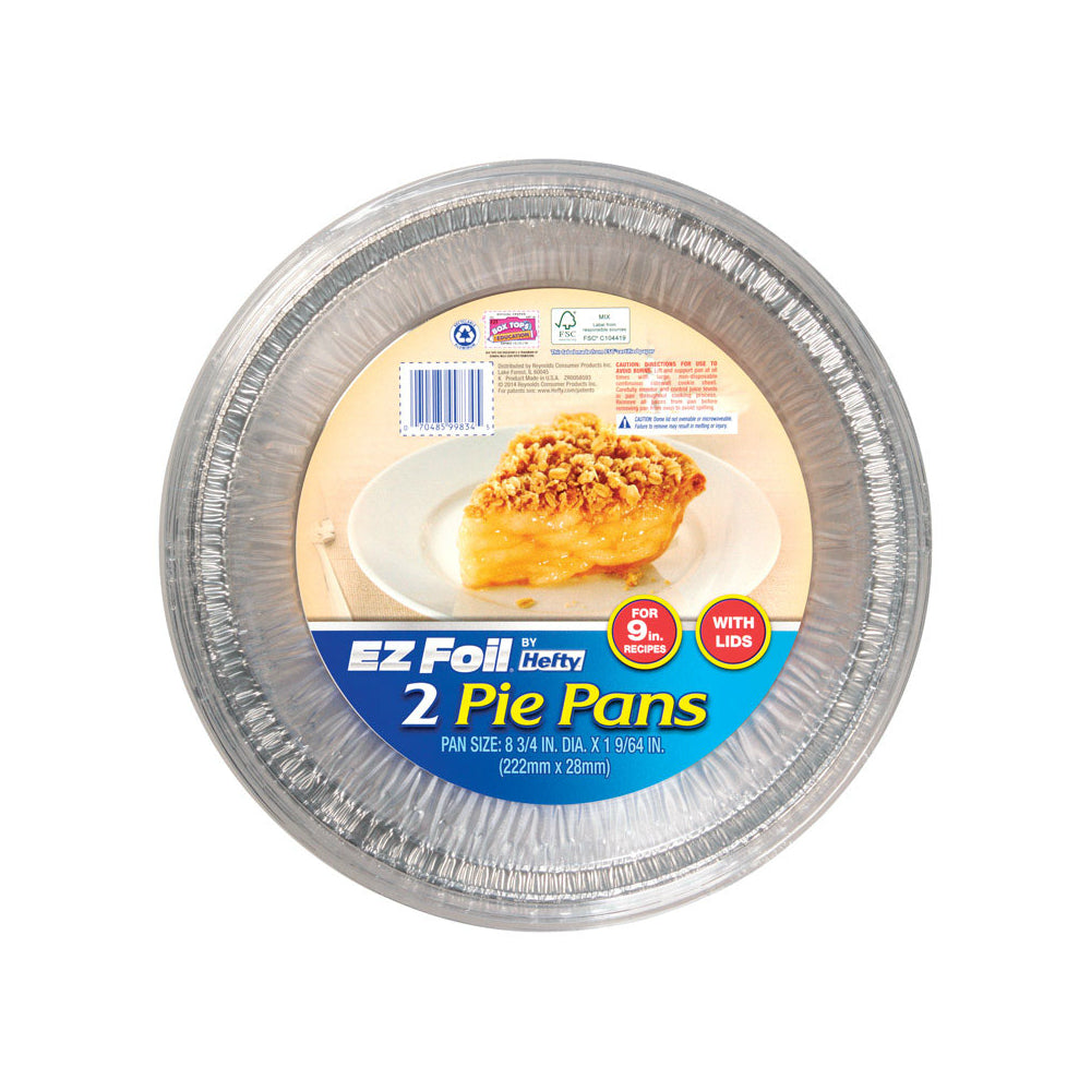 Hefty Z99834 EZ Foil Pie Pan, Silver, 9"