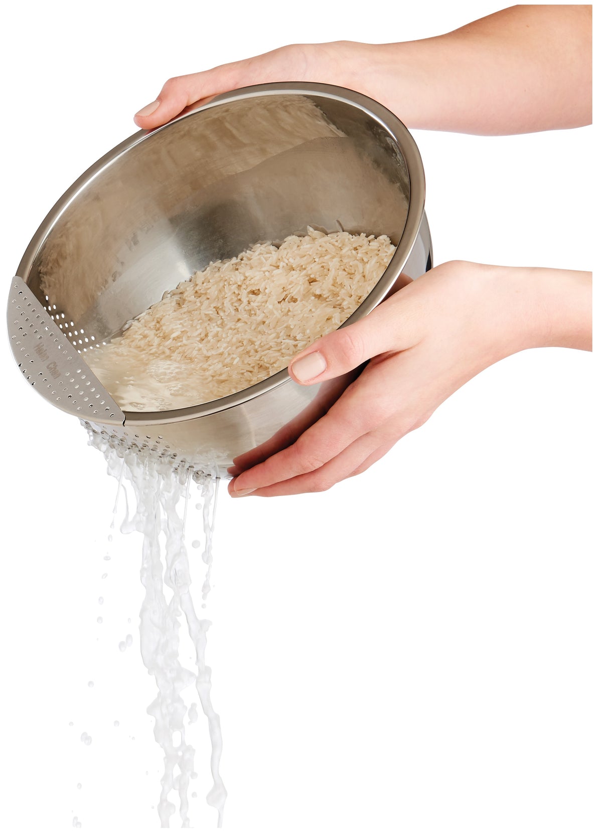Helen's Asian Kitchen 97123 Rice Washing Bowl, 3 Quart Capacity