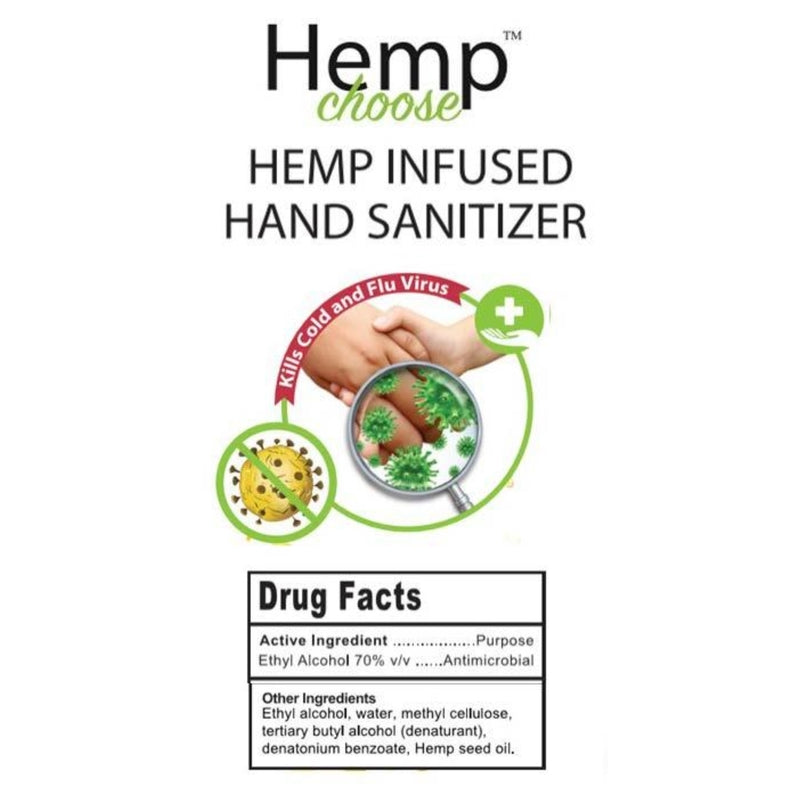 Hemp Choose SP-04237 Hand Sanitizer, 3.34 oz