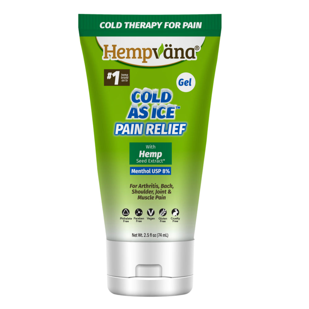 Hempvana 14411-6 Cold As Ice Clear Pain Relief Gel, 2.5 oz