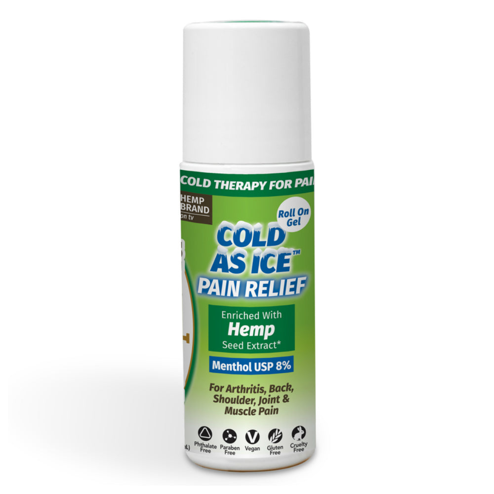 Hempvana 14230-6 Cold As Ice Pain Relief Gel, Clear, 2.5 Oz