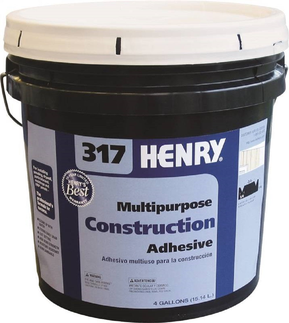 Henry 12039 Multi-Purpose Construction Adhesive, 4 Gallon
