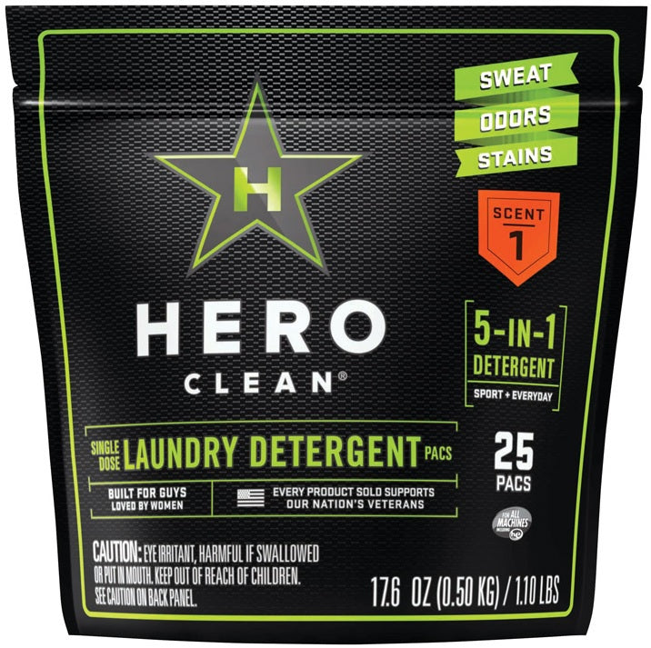 Hero Clean 25LPAC1 Juniper Scent High Efficiency Pod Laundry Detergent