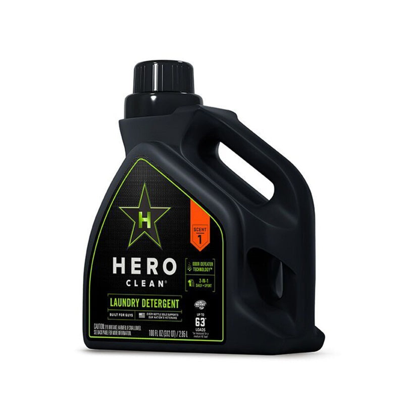 Hero Clean 100OZLD1 High Efficiency Liquid Laundry Detergent, 100 Oz
