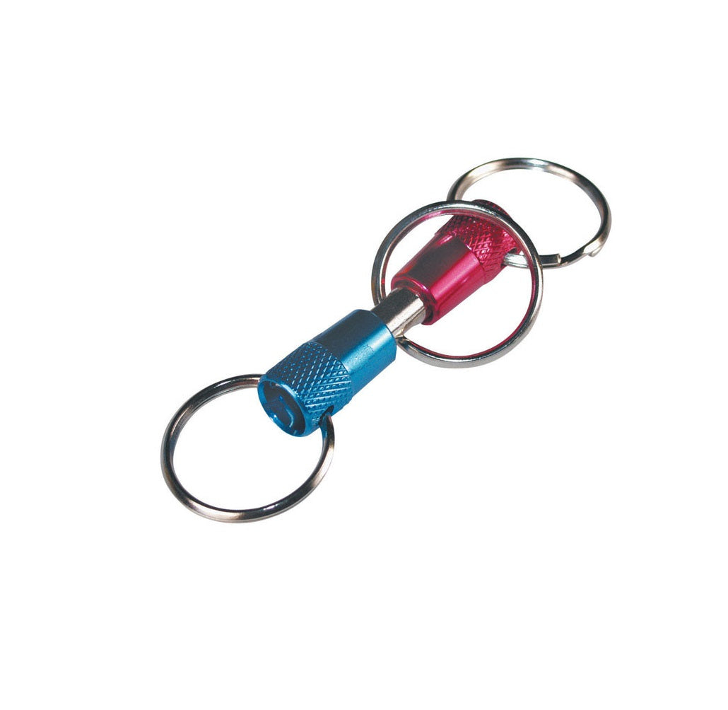Hillman Fasteners 711077 Valet Key Chain, Metal, Pink/Blue