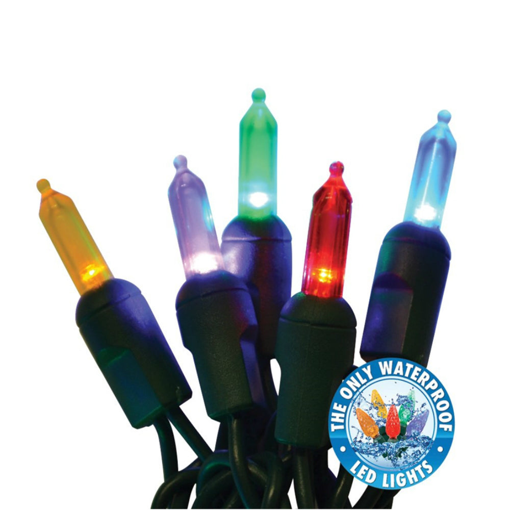 Holiday Bright Light LEDBX-T550-MU6 Commercial Grade Christmas Lights Set, Multi color, 50 Light