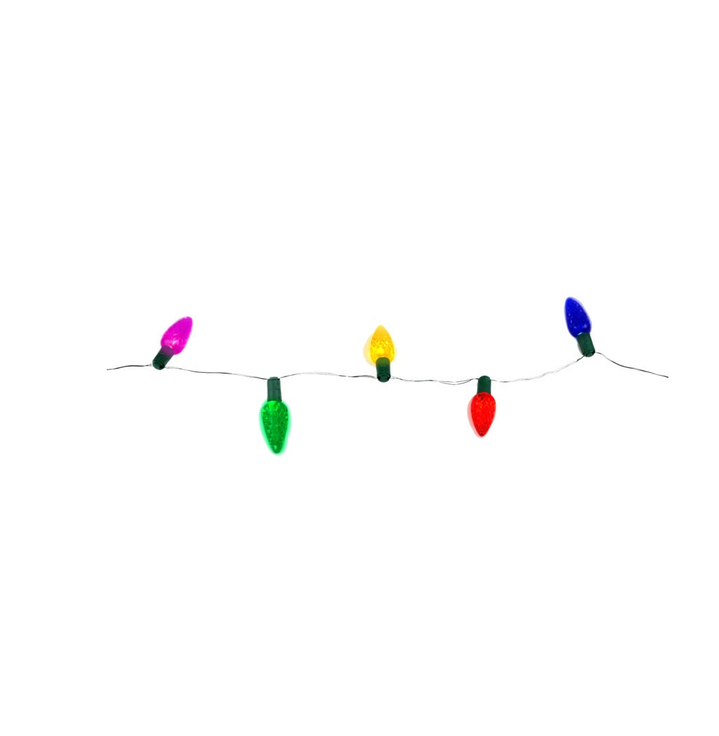 Holiday Bright Lights BOC6-50GPVCMU C6 Battery Operated Christmas Light Set, MultiColored, 50 Lights