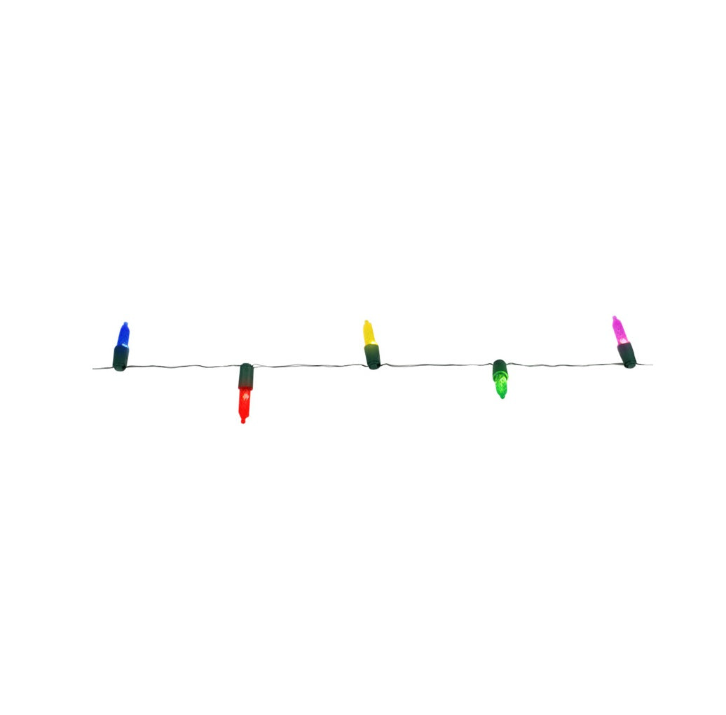 Holiday Bright Lights BOT512-50GPVCMU T5 Battery Operated Christmas Light Set, MultiColored, 50 Lights
