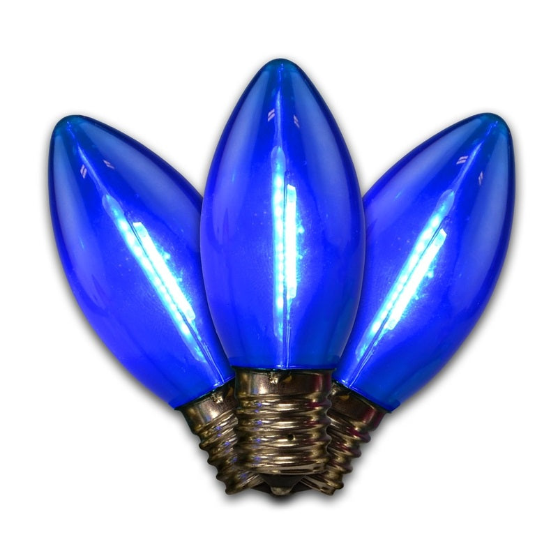 Holiday Bright Lights BU25FLDSC9-TBLA C9 LED Christmas Light Bulbs, Blue