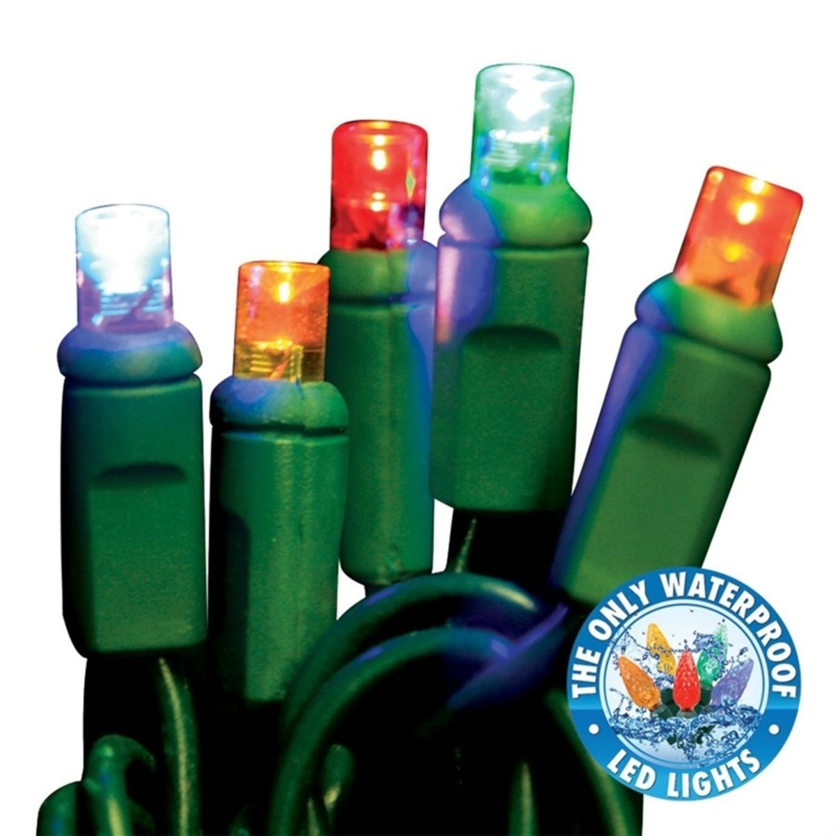 Holiday Bright Lights LEDBX-WA50-MU6 LED Christmas Light Set, 50 Lights