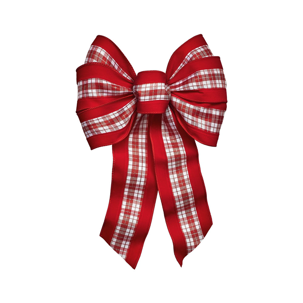 Holiday Trims 6143 Christmas Bow, Red, 14"