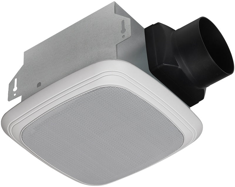 Home NetWerks 7130-04-BT Ventilation Fan With Bluetooth Speaker, White