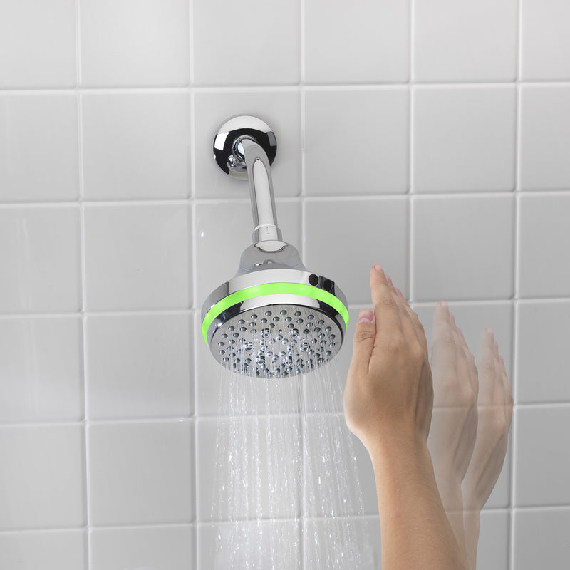 Home2O 4F127BLCH Aurora LED Showerhead, Chrome