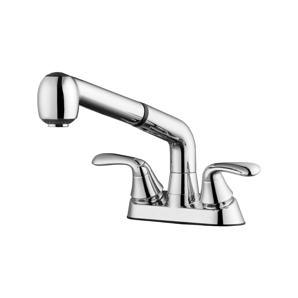 Home Plus 1010-31CP Two Handle Pull Out Laundry Faucet, Chrome