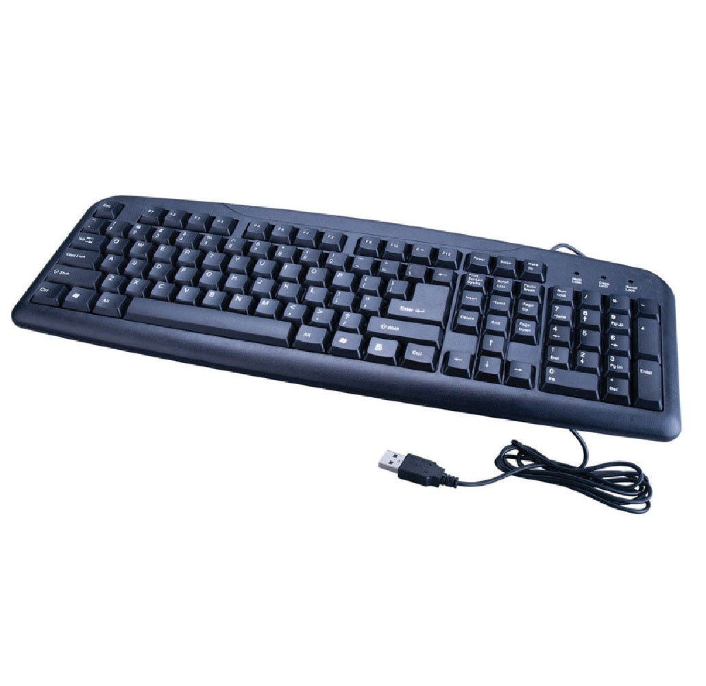 Home Plus HP-WIREKYB Keyboard, Black