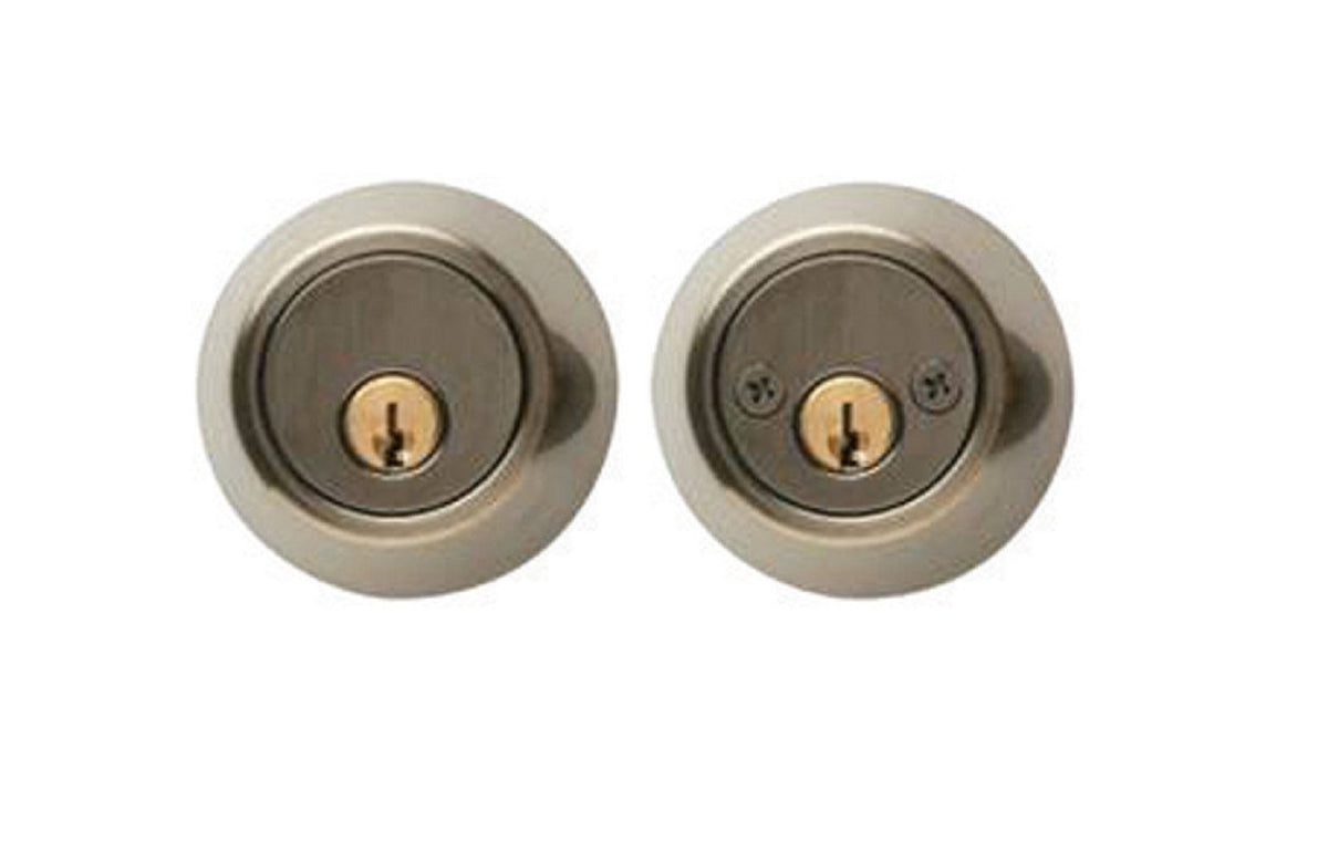 Home Plus LA2137 Double Cylinder Deadbolt, Antique Brass