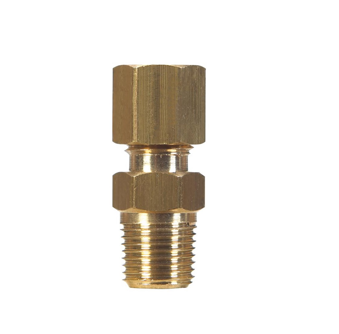 Homeplus+ 6JC120110701022 Compression Male Connector, Brass