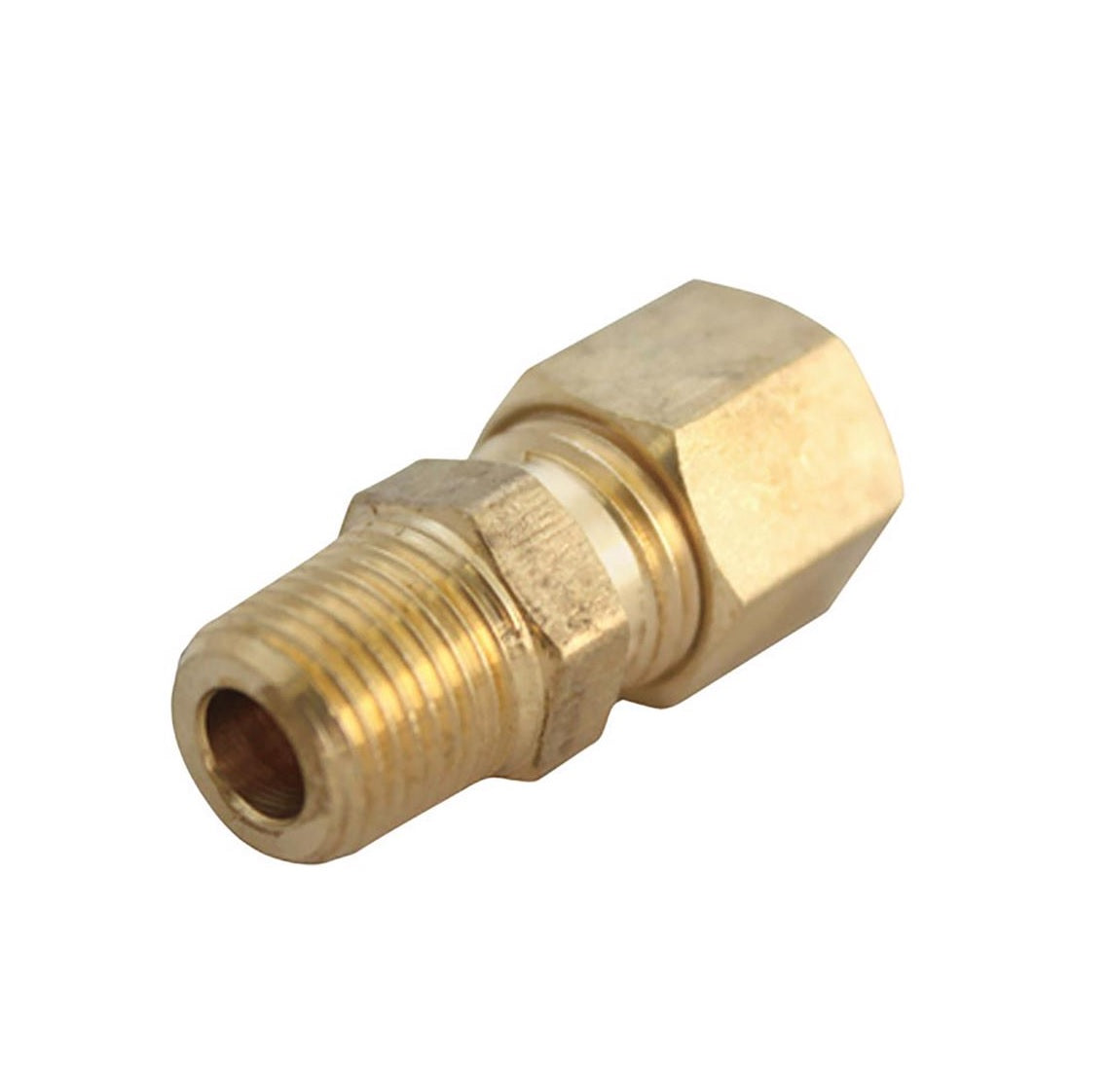 Homeplus+ 6JC120110701024 Compression Male Connector, Brass