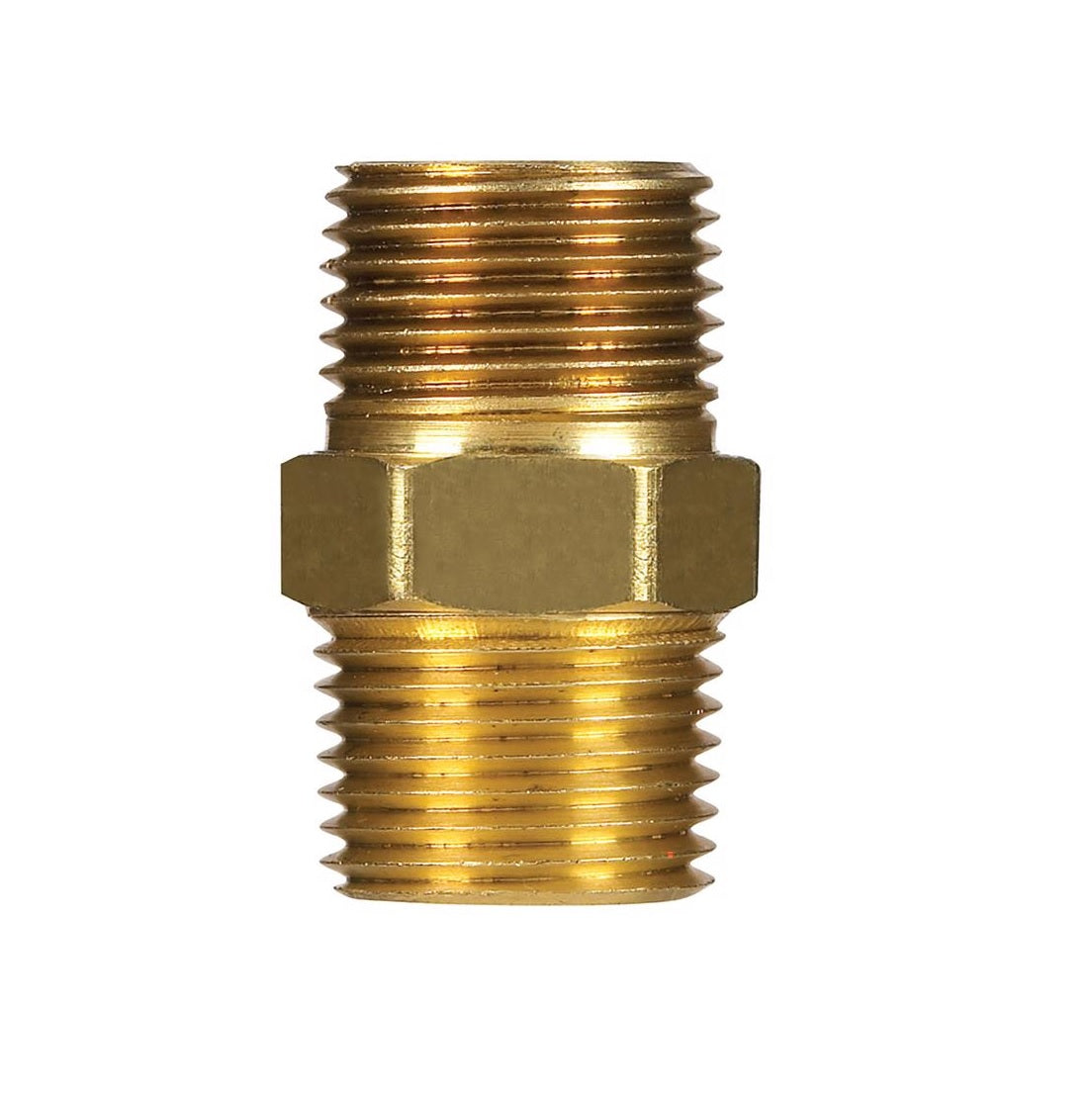 Homeplus+ 6JC101010721013 Hex Nipple, Yellow Brass