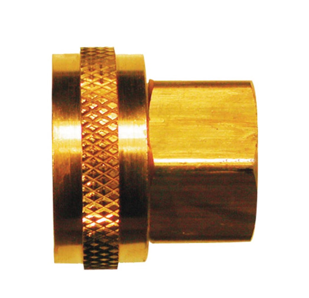 Homeplus+ 6JC126301511022 Hose Adapter, Brass, Gold