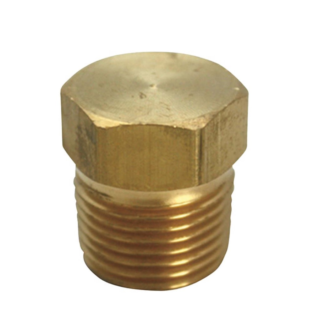 Homeplus+ 6JC120810701016 MPT Hex Head Plug, Brass