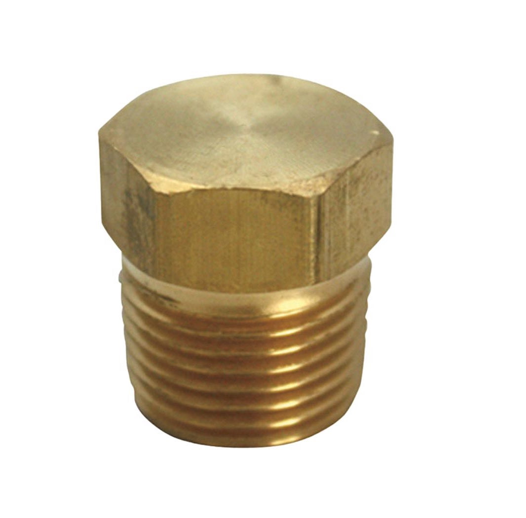 Homeplus+ 6JC120810701019 MPT Hex Head Plug, Brass