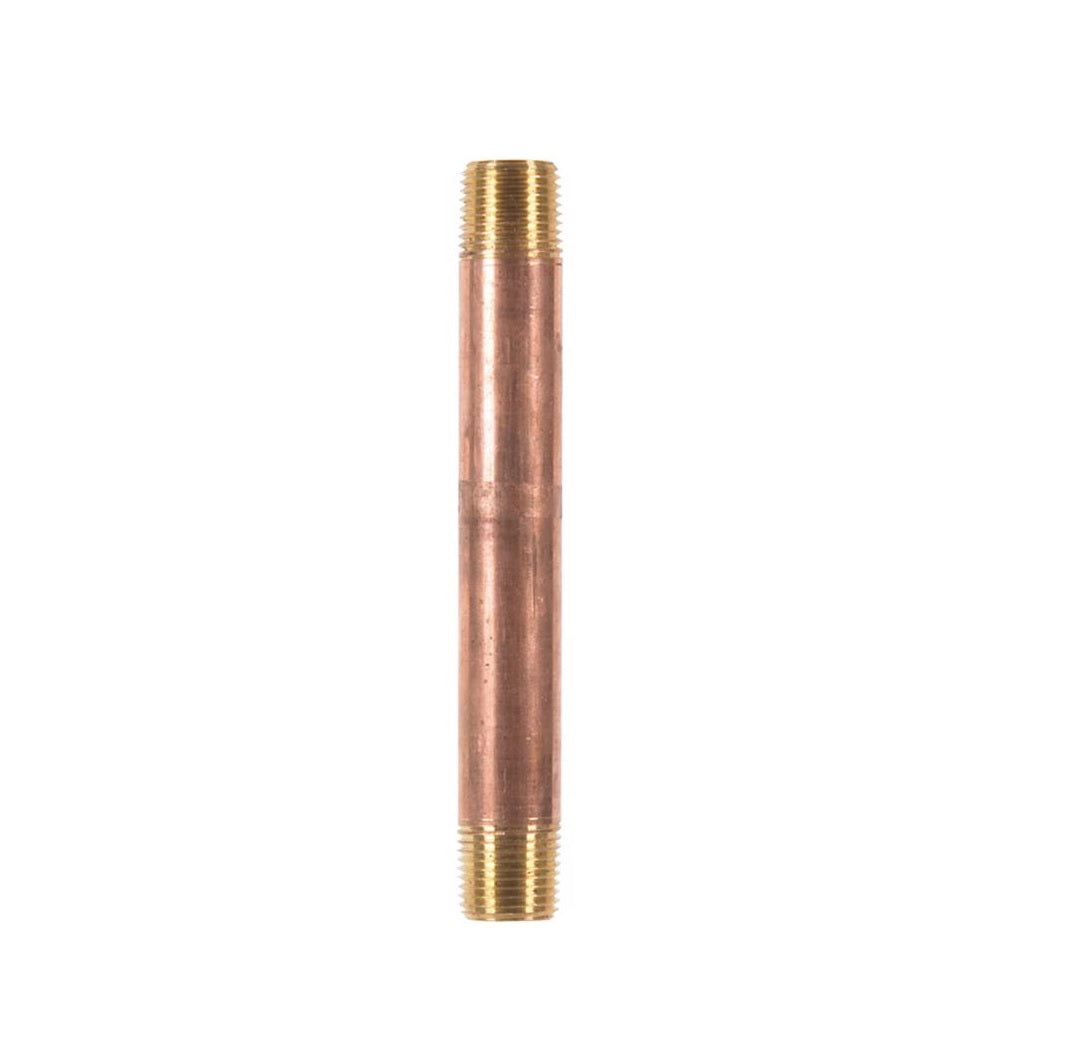 Homeplus+ 6JC126300201046 MPT Nipple, Red Brass